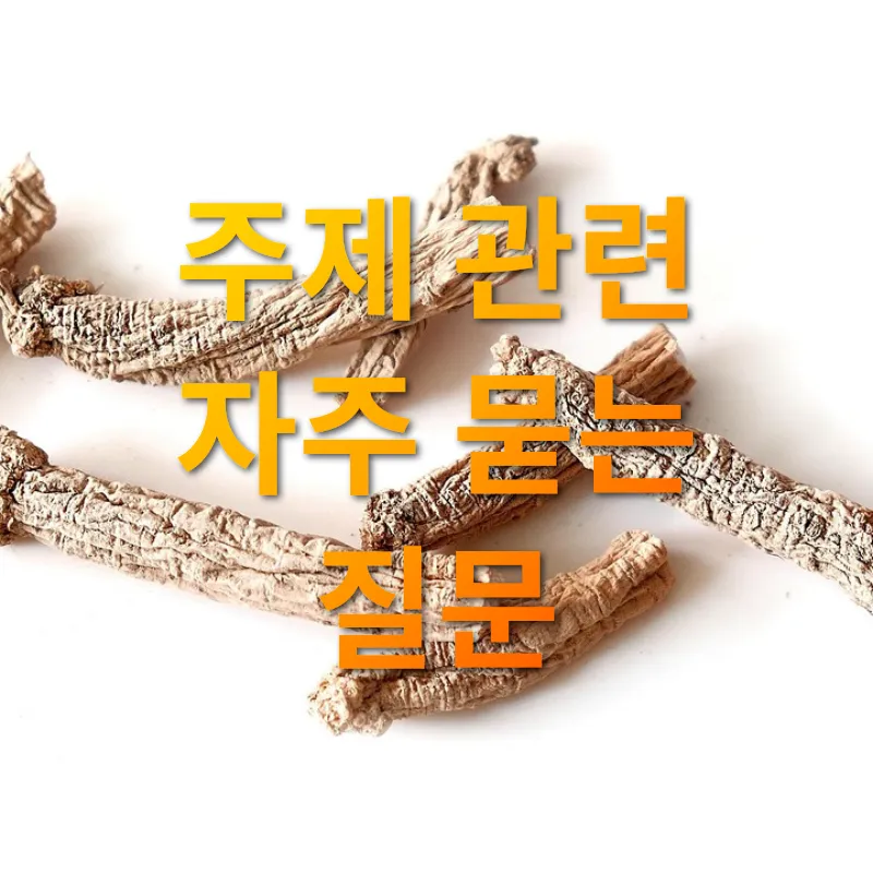 홍삼 건강관리 - 주제 관련 자주 묻는 질문 홍삼 건강관리 주제 관련 자주 묻는 질문 관련 이미지